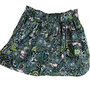 Lilly Pulitzer blue and green skirt 10